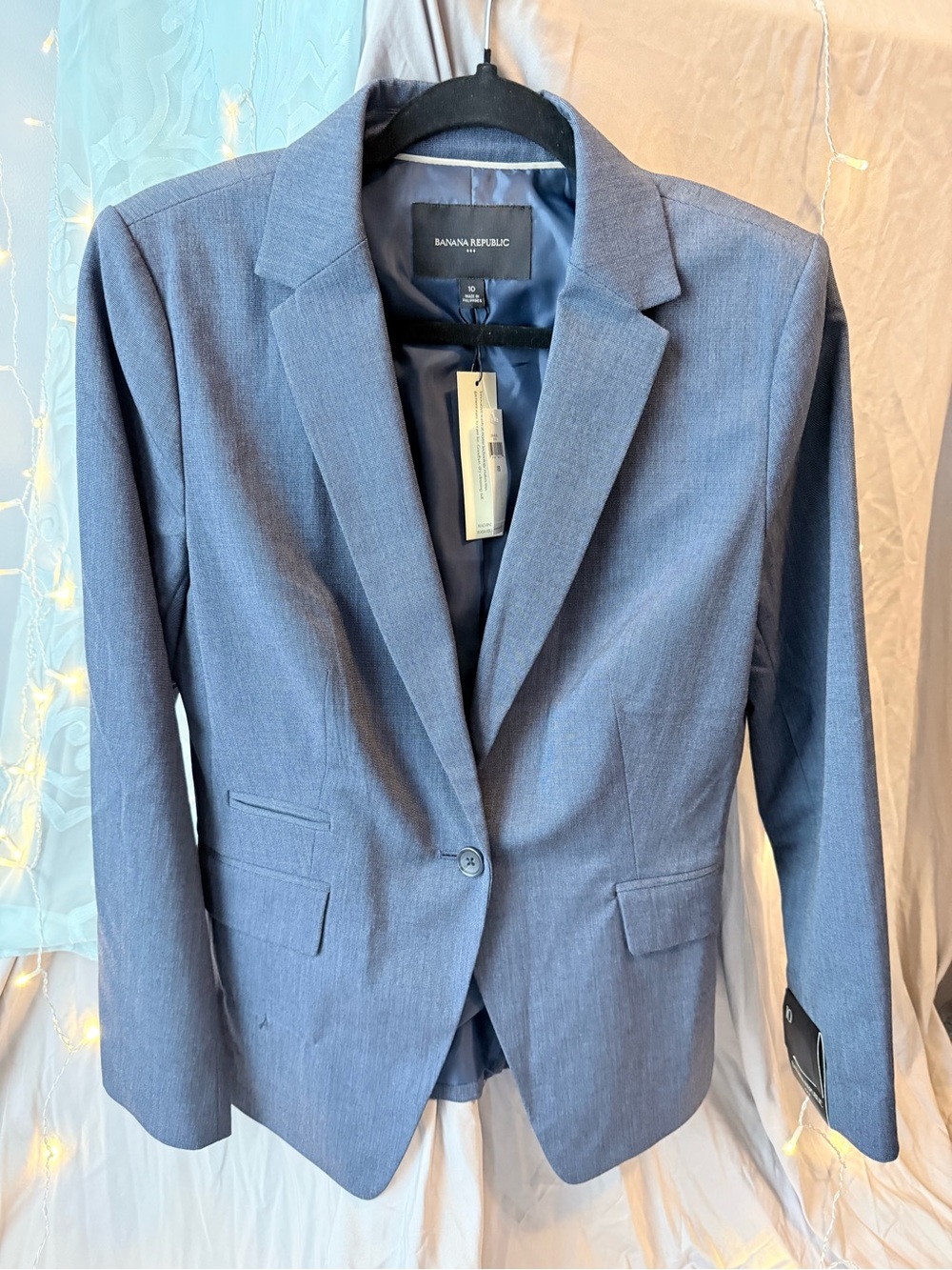 NWT Banana Republic Tailored Gray Blazer Size 10